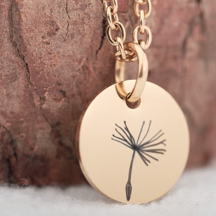 Mother Daughter Dandelion Necklace Set for 2 Mother of 2 Daughters Jewelry Set Mother of 4 mother of 3 mother of 5 mom daughter necklace set