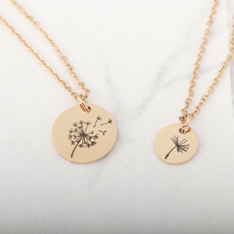 Mother Daughters Necklace Set of 3 Mother of Two Daughters Necklace Mother's day necklace gift for mom daughter, mother of 4, mother of 5