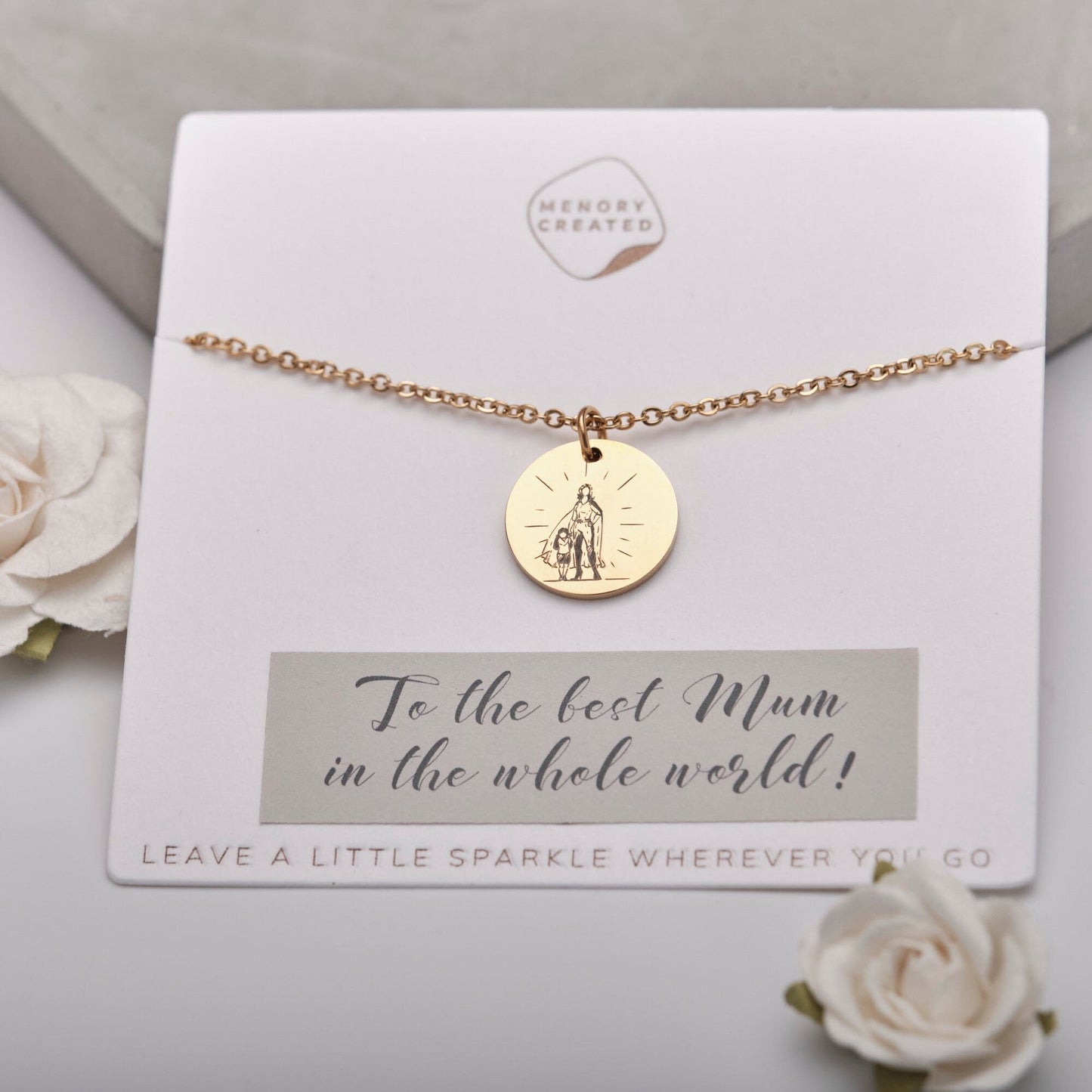 Wonder Mom Necklace Supermom Gift for Mom Gift Mother’s Day Gift