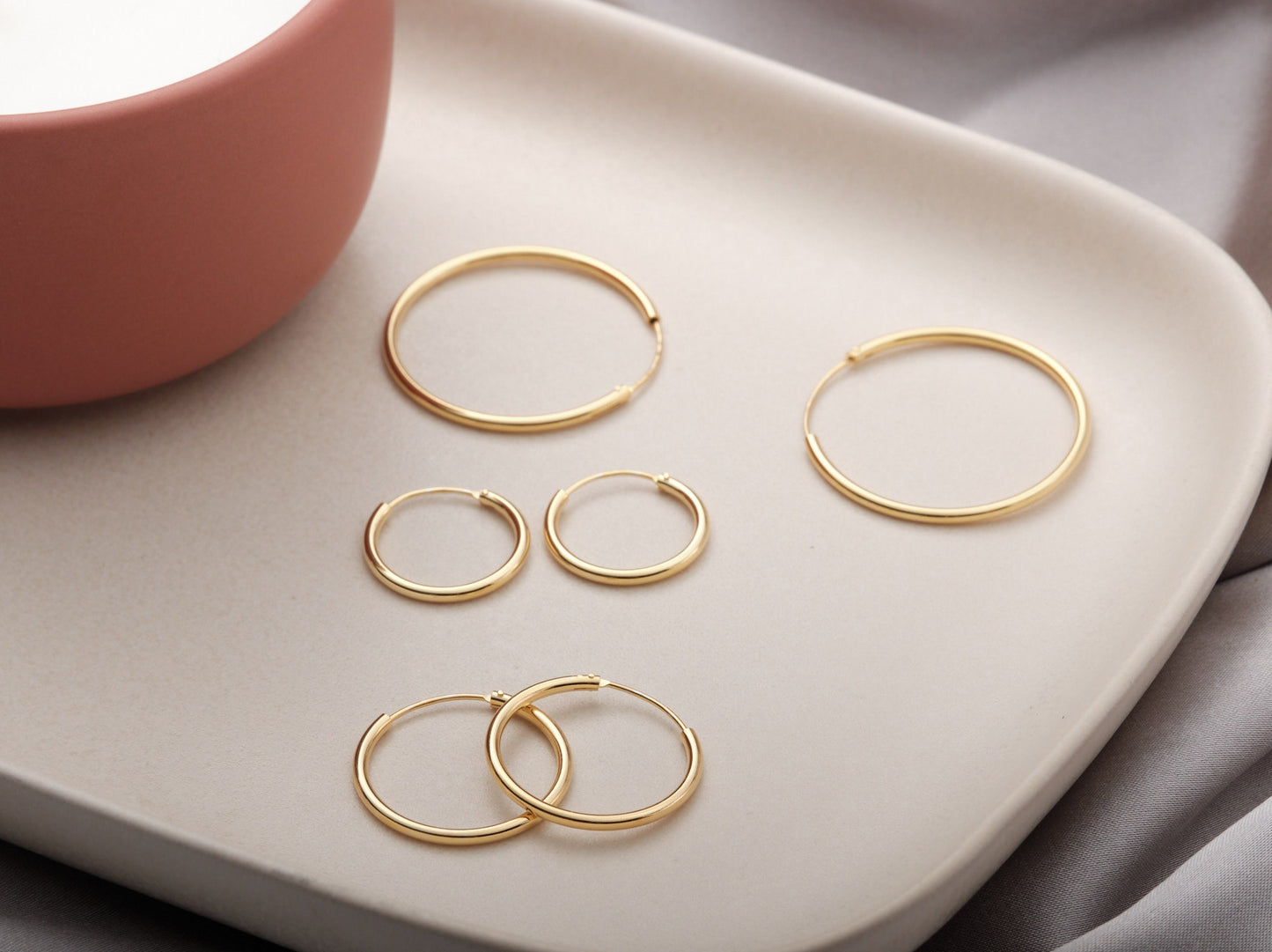 Dainty Hoop Earrings, Medium Hoop Earrings, Dainty Hoops, Delicate Hoop Earrings, Hoops, Thin Wire Hoops 18K Gold Hoops Hypoallergenic