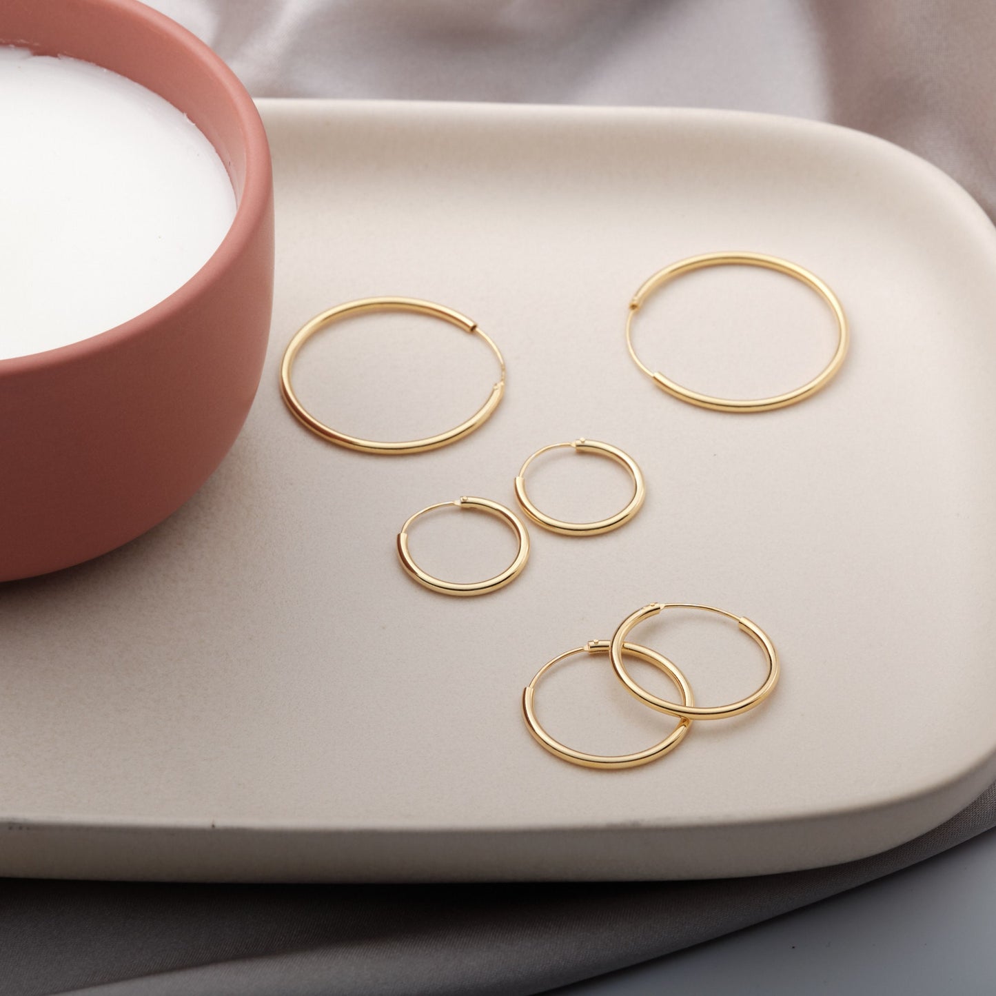 Dainty Hoop Earrings, Medium Hoop Earrings, Dainty Hoops, Delicate Hoop Earrings, Hoops, Thin Wire Hoops 18K Gold Hoops Hypoallergenic