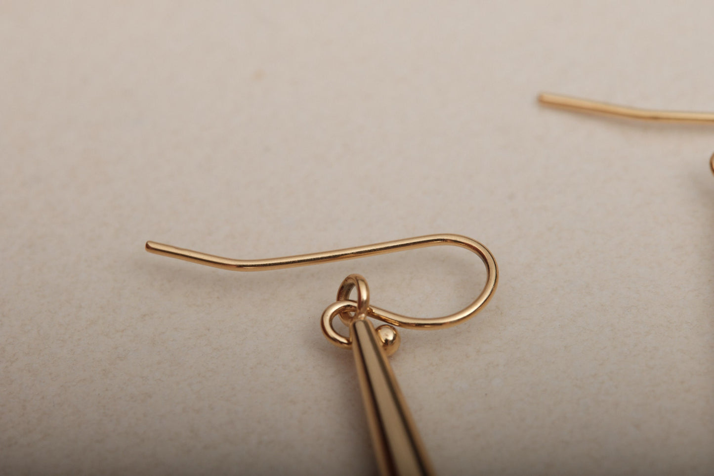 Gold Long Spike Earrings, Gold Spike Earrings, Gold Spike Dangle Earrings, Minimalist Earrings, Modern Look Earrings Gold Dangling earring