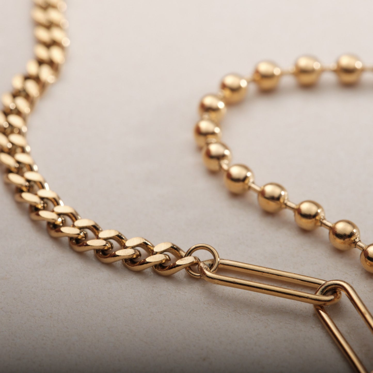 Diamond shape bracelet, vintage bracelet, chain bracelet, beaded chain bracelet, Cuban chain bracelet, layered bracelet