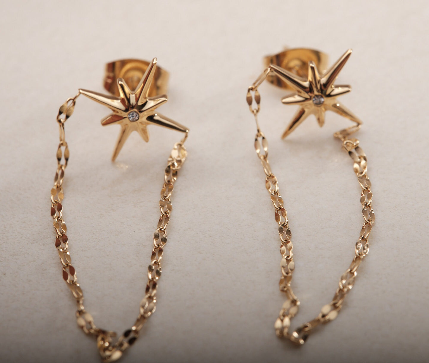 MOON Gold Tiny Dainty Small Minimal Earrings Minimalist Little Moon Earrings