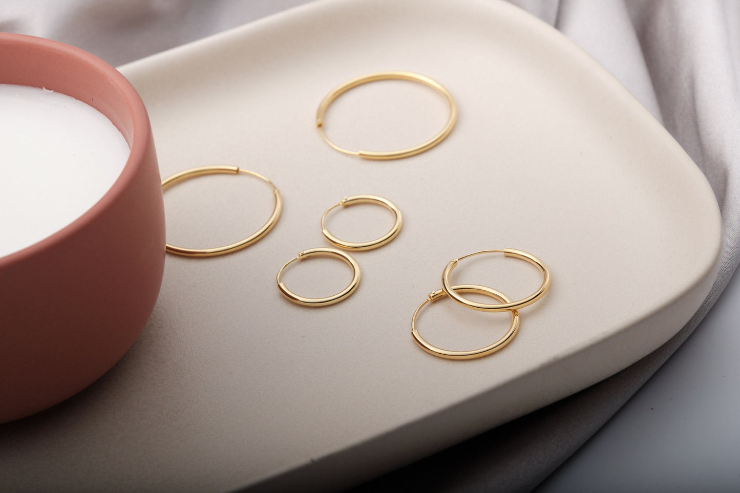 Dainty Hoop Earrings, Medium Hoop Earrings, Dainty Hoops, Delicate Hoop Earrings, Hoops, Thin Wire Hoops 18K Gold Hoops Hypoallergenic