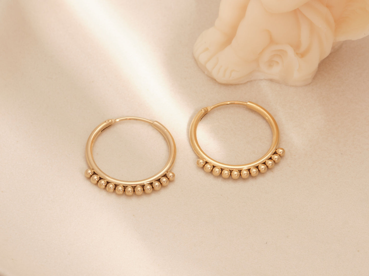 18k Gold big Hoop Earrings, Gold 20mm Hoops, boho Gold Hoop Earrings, Minimalist, Gold Hoops, Large Gold Earrings, WATERPROOF, earring Gift
