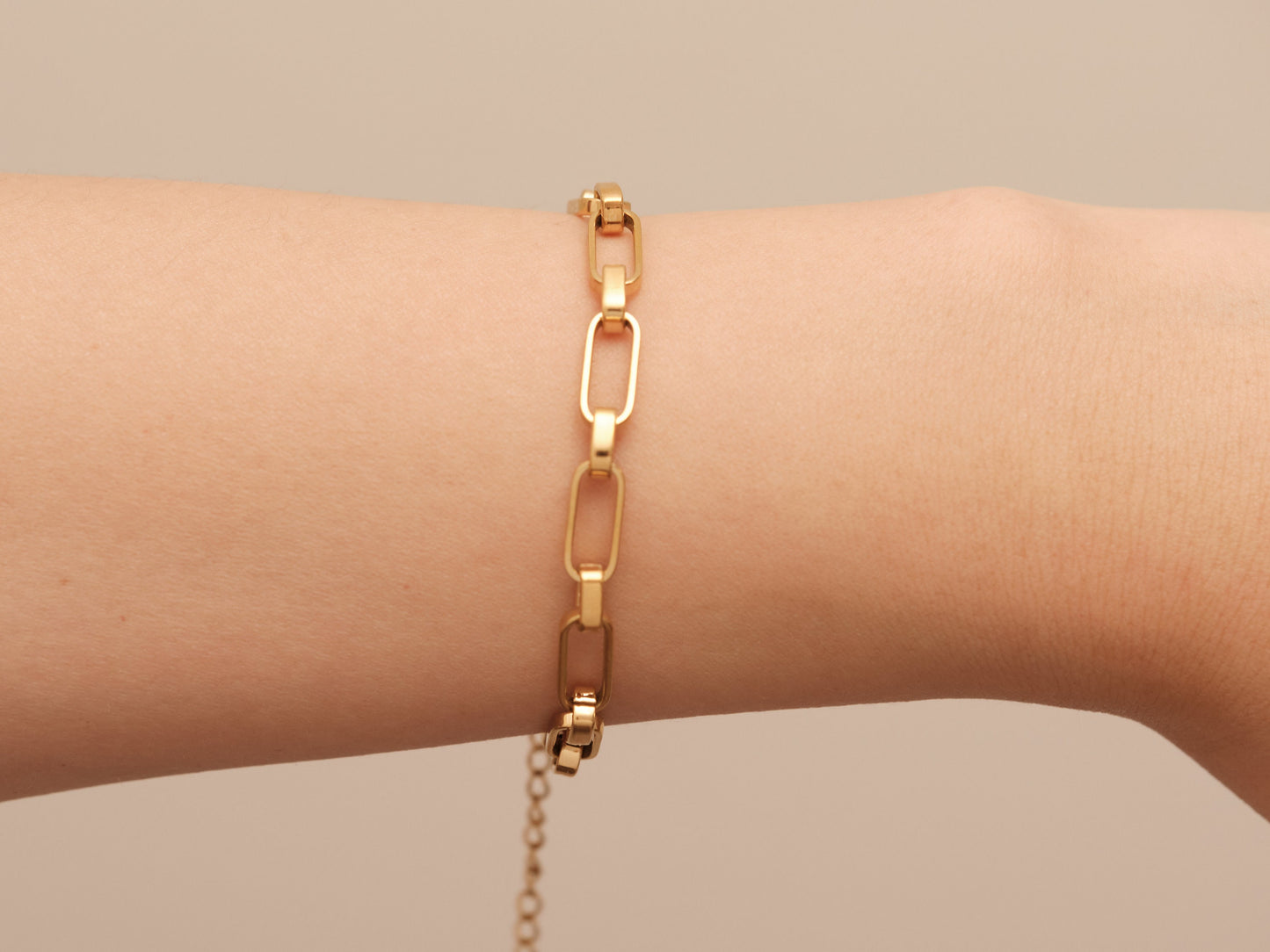 Link Chain Bracelet, 18k Gold Chunky Chain Bracelet, Gold thick Chain Bracelet, Chunky Curb Chain Bracelet, Stacking Bracelet Womens