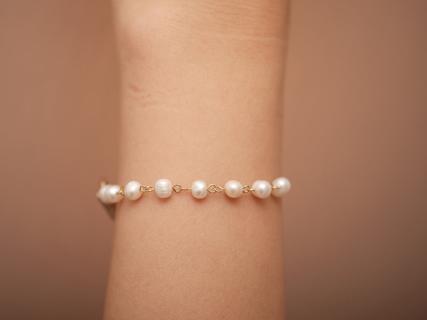Half Baroque Pearl Half Gold Chain Bracelet,OT Clasp Bracelet,Real Pearl Toggle Clasp Bracelet,Freshwater Keshi Pearl Bracelet Waterproof