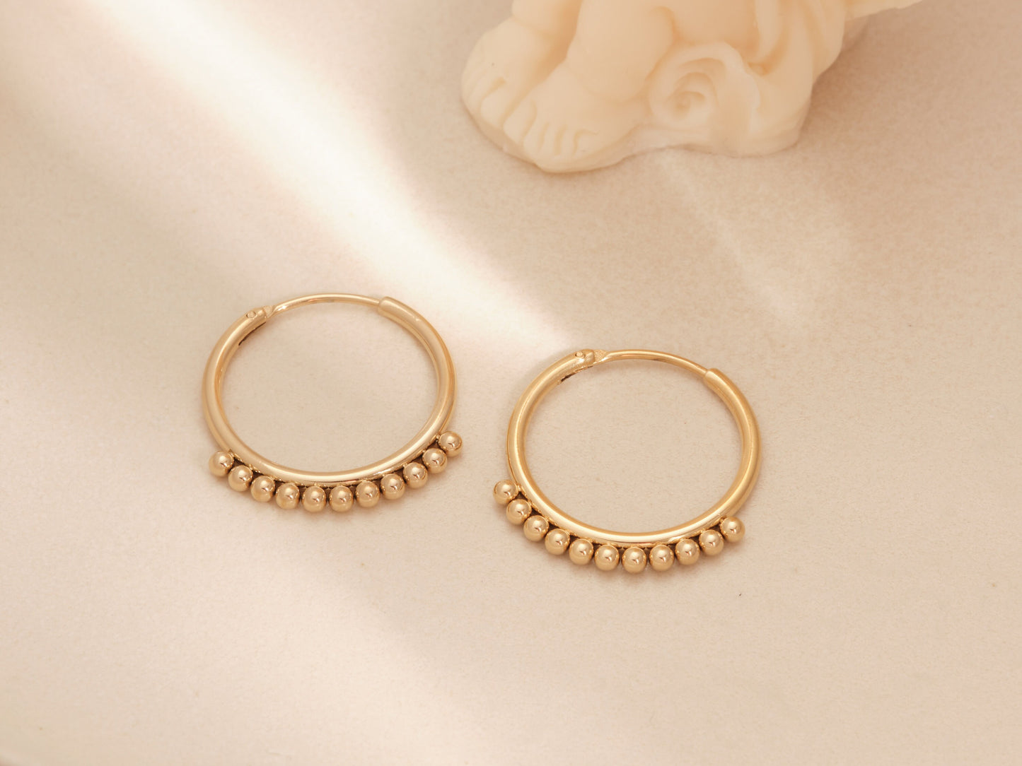 18k Gold big Hoop Earrings, Gold 20mm Hoops, boho Gold Hoop Earrings, Minimalist, Gold Hoops, Large Gold Earrings, WATERPROOF, earring Gift