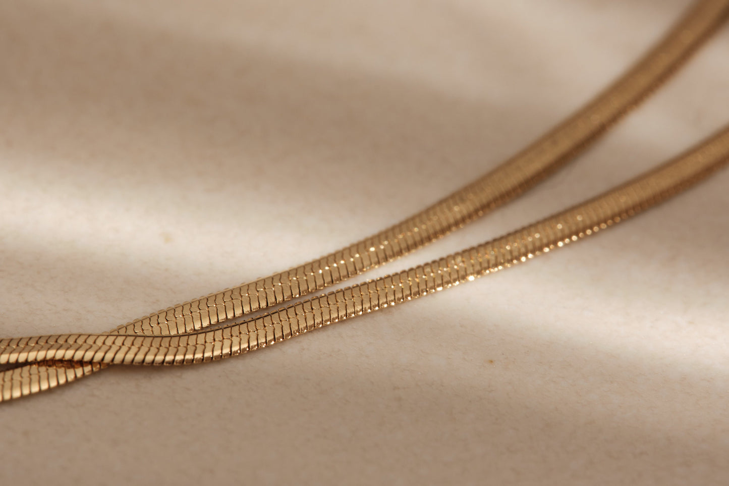 Double Herringbone Necklace, 2 in 1 Herringbone Chain, Layered Necklace Set, Snake Chain Necklace, Gold Necklace, Herringbone Choker, Gift