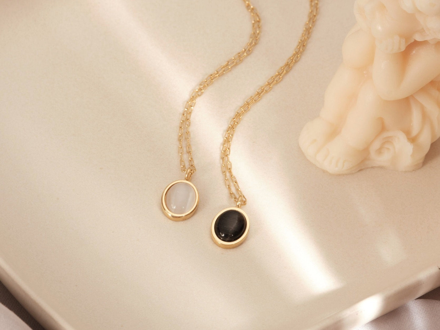 Agate Slice Necklace Black Tourmaline Necklace Gemstone Necklace Black Pendant necklace Stone Natural Agate Necklace Women Waterproof