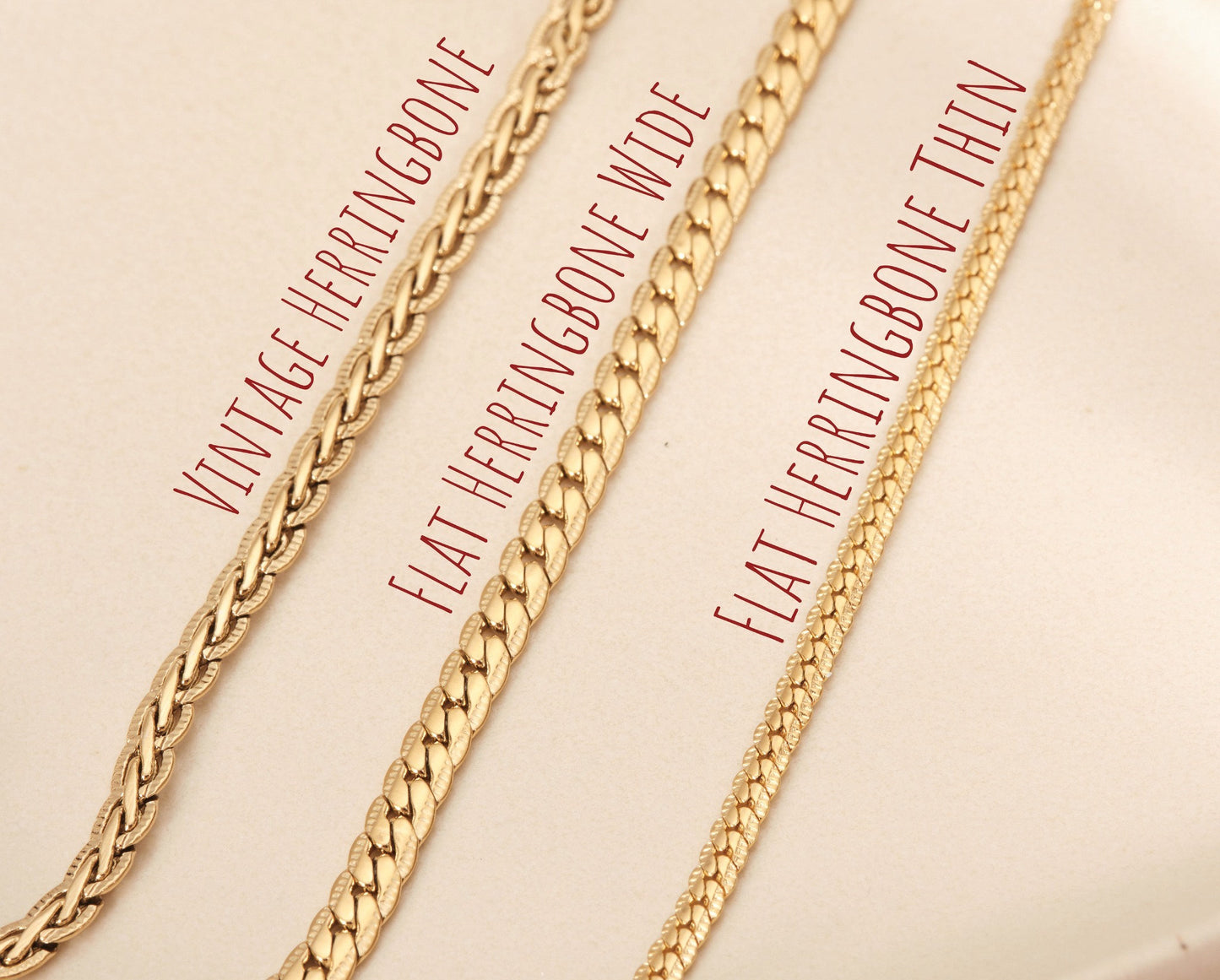 Gold Herringbone Bracelet, Vintage Herringbone Bracelet, Gold Snake Chain Bracelet, Snake Bracelet, Gold Herringbone Chain, Gift bracelet