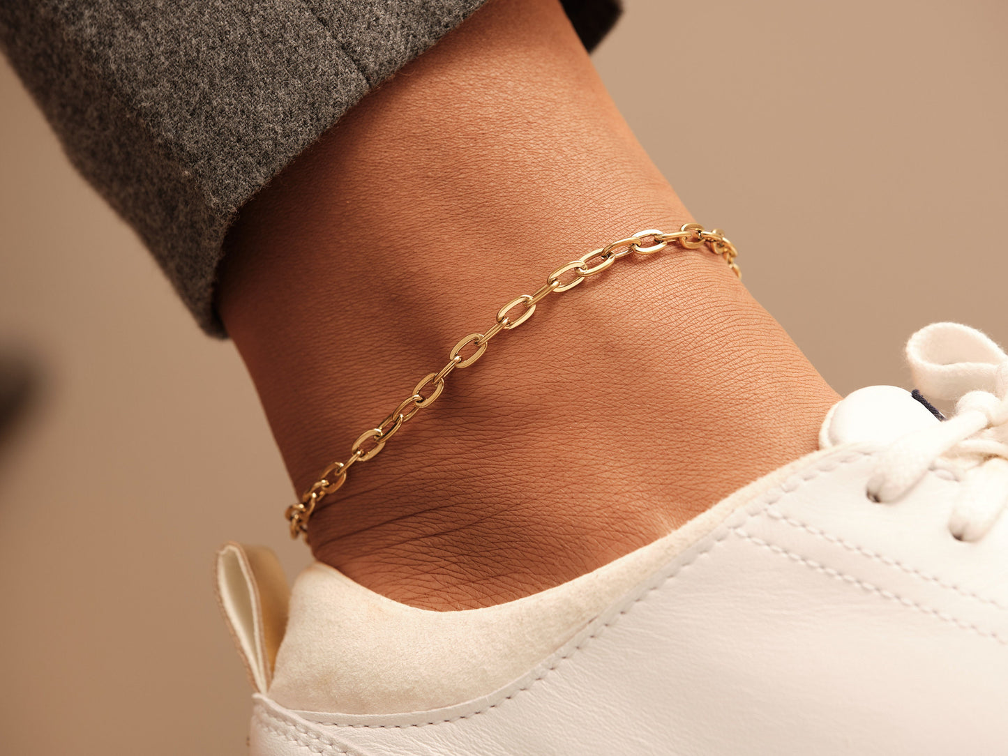 Gold Anklet, Gold Tarnish Free Anklet, Layered Anklet, Gold Anklet Bracelets, Waterproof Anklet, Anklet for Summer, Gold Anklet for Women