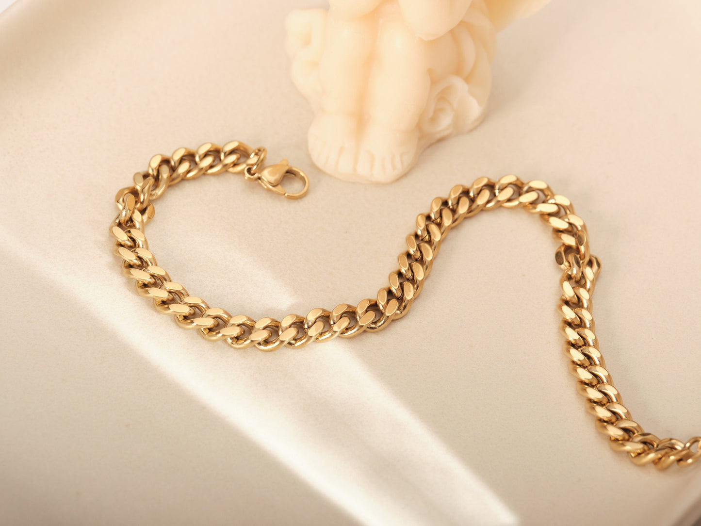 Anklet bracelet Gold Chain Anklet Thick Chain Gold Anklet Gold Anklet Bracelet Set Cuban Chain Anklet Set Chunky Chain Anklet Curb Chain