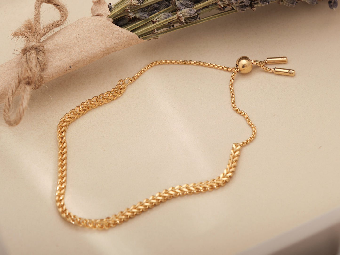 18K Gold Franco Chain Bracelet, Gold Bracelet, Franco Bracelet, Adjustable Bracelet, Waterproof Bracelet, Gold Chain Bracelet, Bracelet Gift