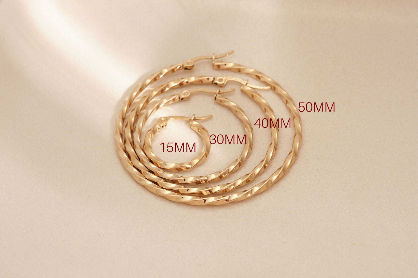 18K Gold Twisted Hoop, 18k Gold Plated Hoops, Gold Twisted Hoop, Gold Hoop Earrings, Dainty Minimalist Hoops, Gold Hoops Twisted Earrings