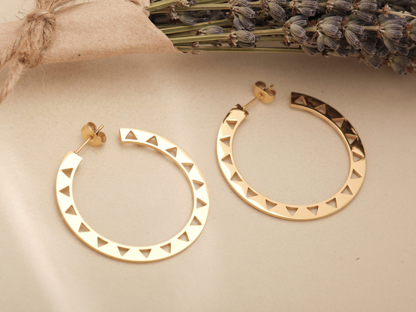 Gold Pop style hoop earrings, gold hoops, gold hoop earrings, pop earring, geometric hoops, waterproof, boho earrings, boho hoops gift