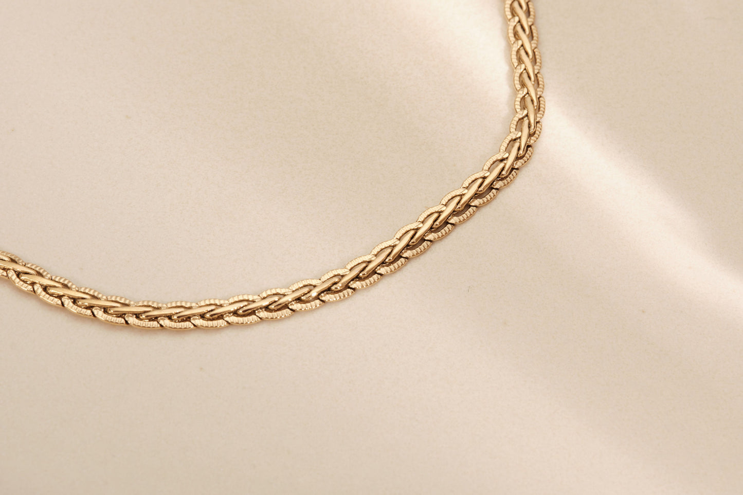 Gold Herringbone Necklace, Vintage Herringbone Necklace, Gold Snake Chain Necklace, Snake Necklace, Gold Herringbone Chain, Gift