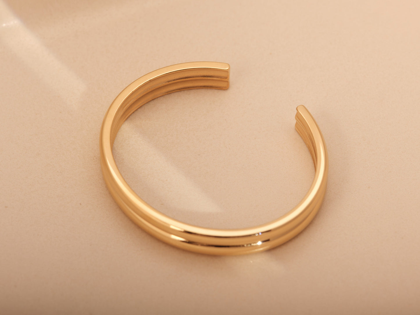 Gold Double Ring, Gold Ring, Wide Band, Thick Ring, Chunky Ring, Chic Ring, Statement Ring, Bubble Ring, Gold Trendy Ring, Cute Ring, Gift