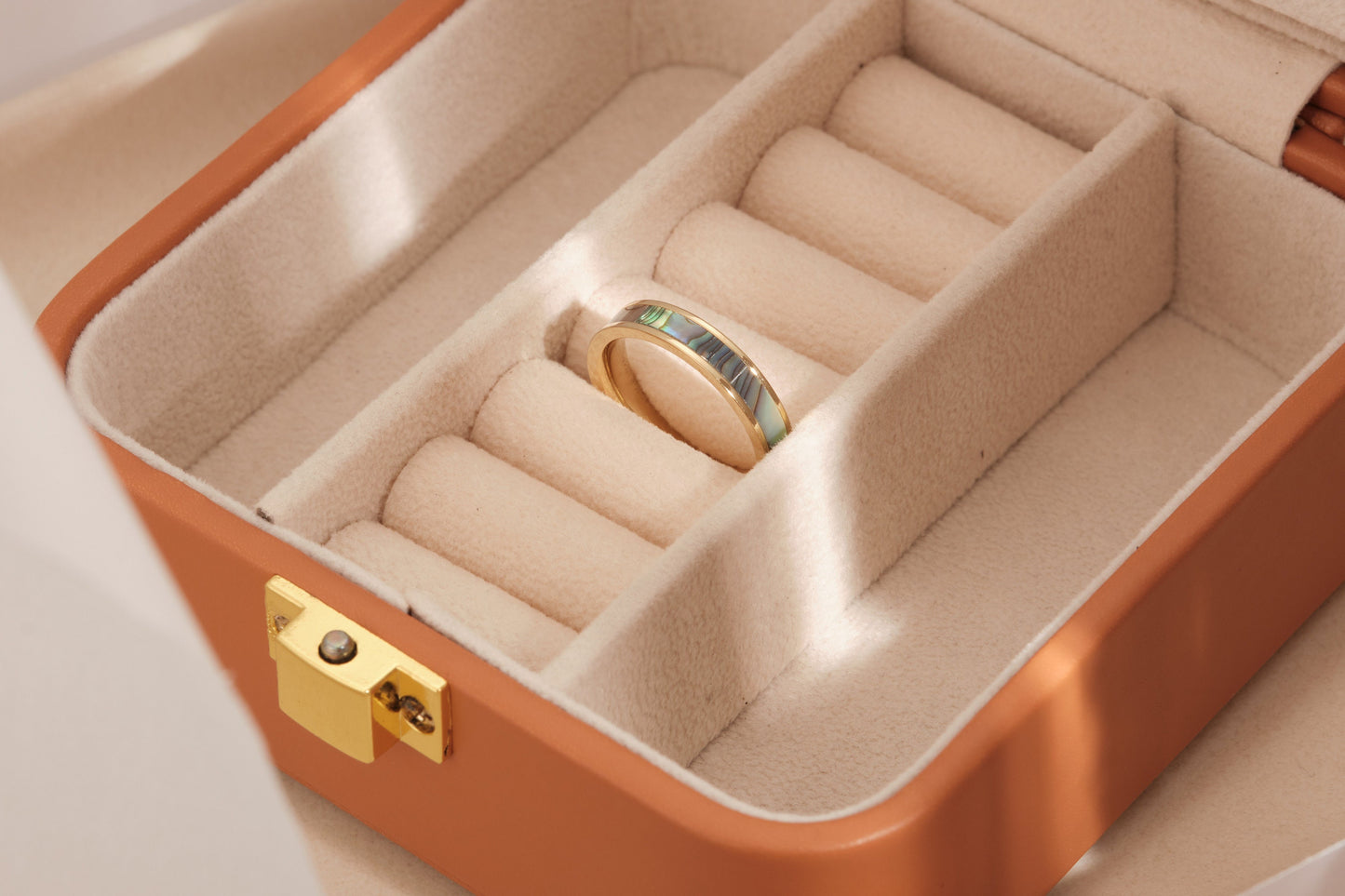 Abalone Mother of Pearl Ring, Abalone Shell Ring, Dainty Natural Ring, Gold Ring, Band Ring, Minimalist, WATERPROOF Ring,Ring gift for her