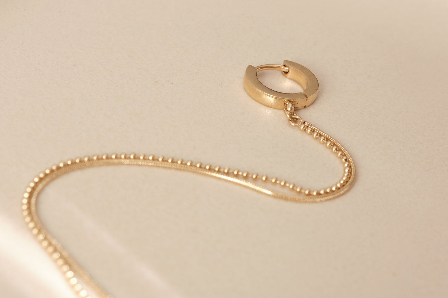 Gold Long Chain Earring, Gold Snake Chain Earring, Gold Dangling Earring, Minimalist, Modern Look Earring Gold Drop Chain WATERPROOF Earring