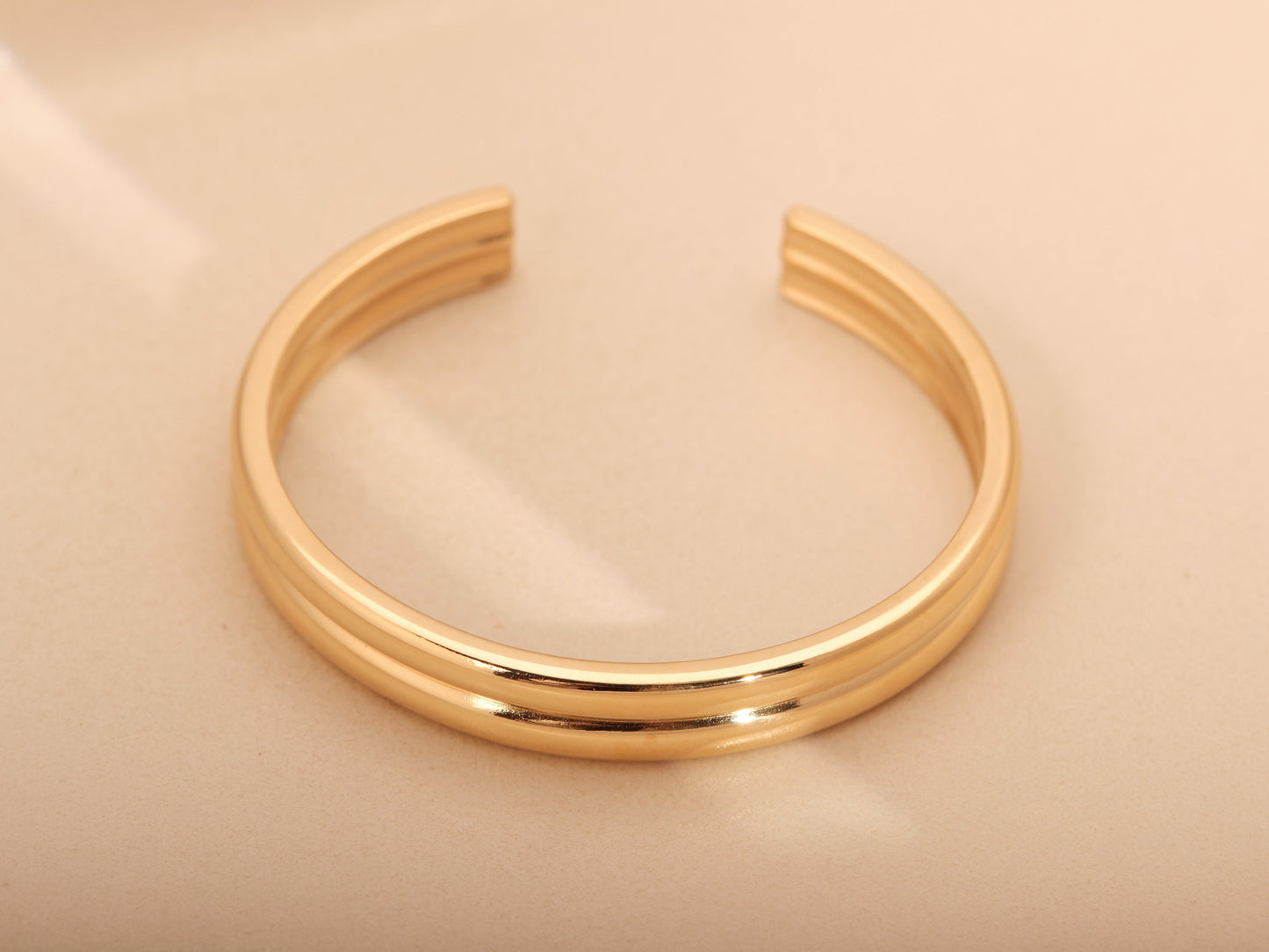 Gold Double Ring, Gold Ring, Wide Band, Thick Ring, Chunky Ring, Chic Ring, Statement Ring, Bubble Ring, Gold Trendy Ring, Cute Ring, Gift