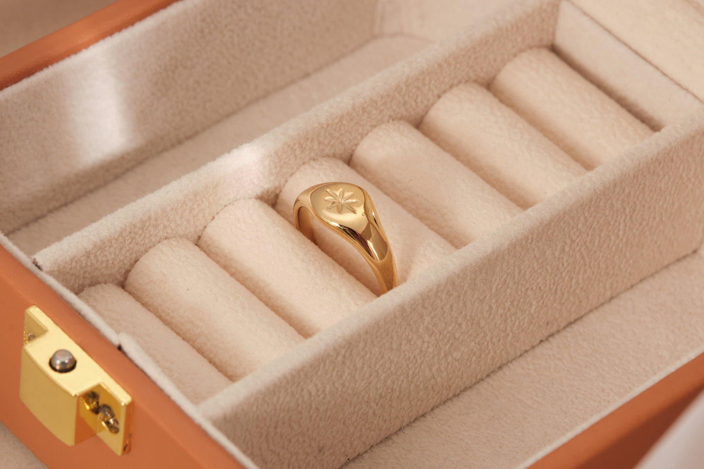 Gold ring, Gold Signet ring, Engraved ring, Custom ring, Daisy ring, Gold Flower ring, Daisy signet ring, Everyday ring, Rings for women