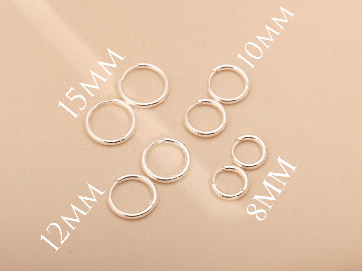 Gold Small Huggie hoop earring, gold hoop earrings, thick hoop earrings, Gold Huggies, chunky Huggie, Silver Huggies, Silver Earrings, Clip