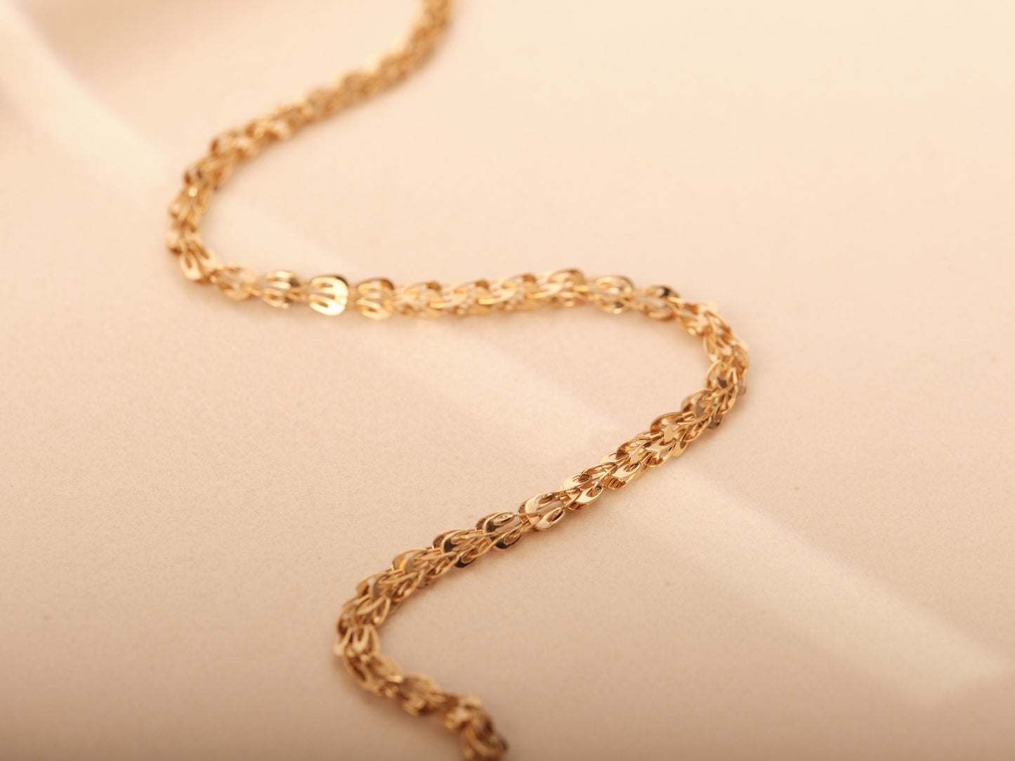Gold Chain Necklace, Vintage Necklace, Gold Necklace, Thick Chain Necklace, Chunky Chain Necklace, Herringbone Chain, Gold Chain Waterproof