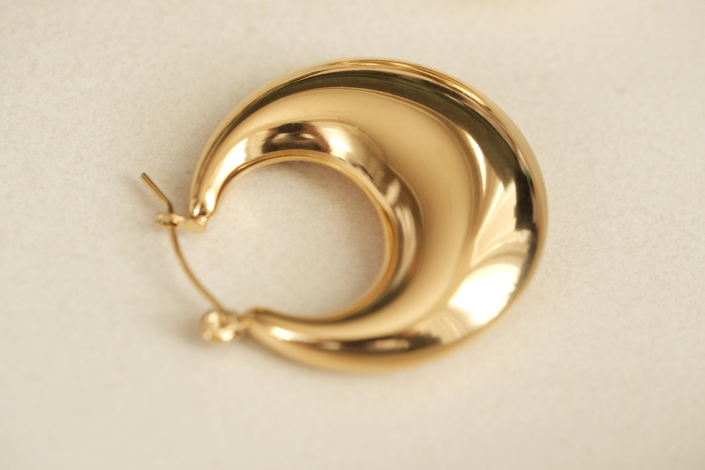 Gold Hollow Hoops, Bubble Hoops, Gold Bubble Earrings, Boho Earring, Gold Hoop Earring, Gold Earring, Waterproof Earring, Statement Earring