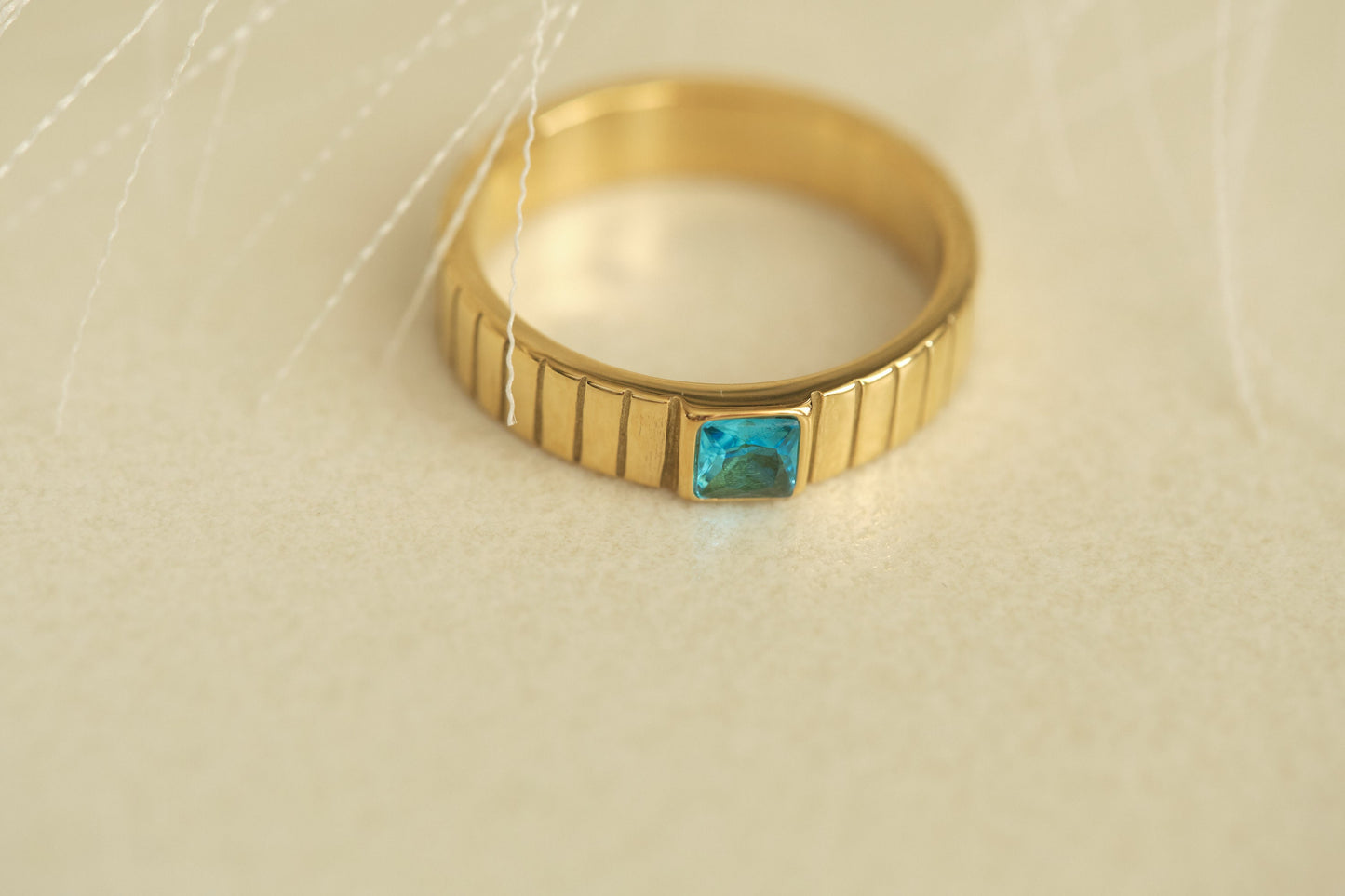 Gold Ring, Diamond Zirconia Ring,  CZ Diamond Ring, Solitaire Ring, Statement ring, Gem ring, waterproof ring, promise ring, gemstone ring