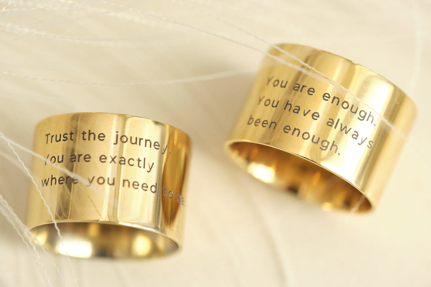 14mm Wide 18K Gold Band Ring, Personalized Engraving Ring, Gold Band, Engraved Ring, Wide Band Customized Ring, Personalized Ring Gift