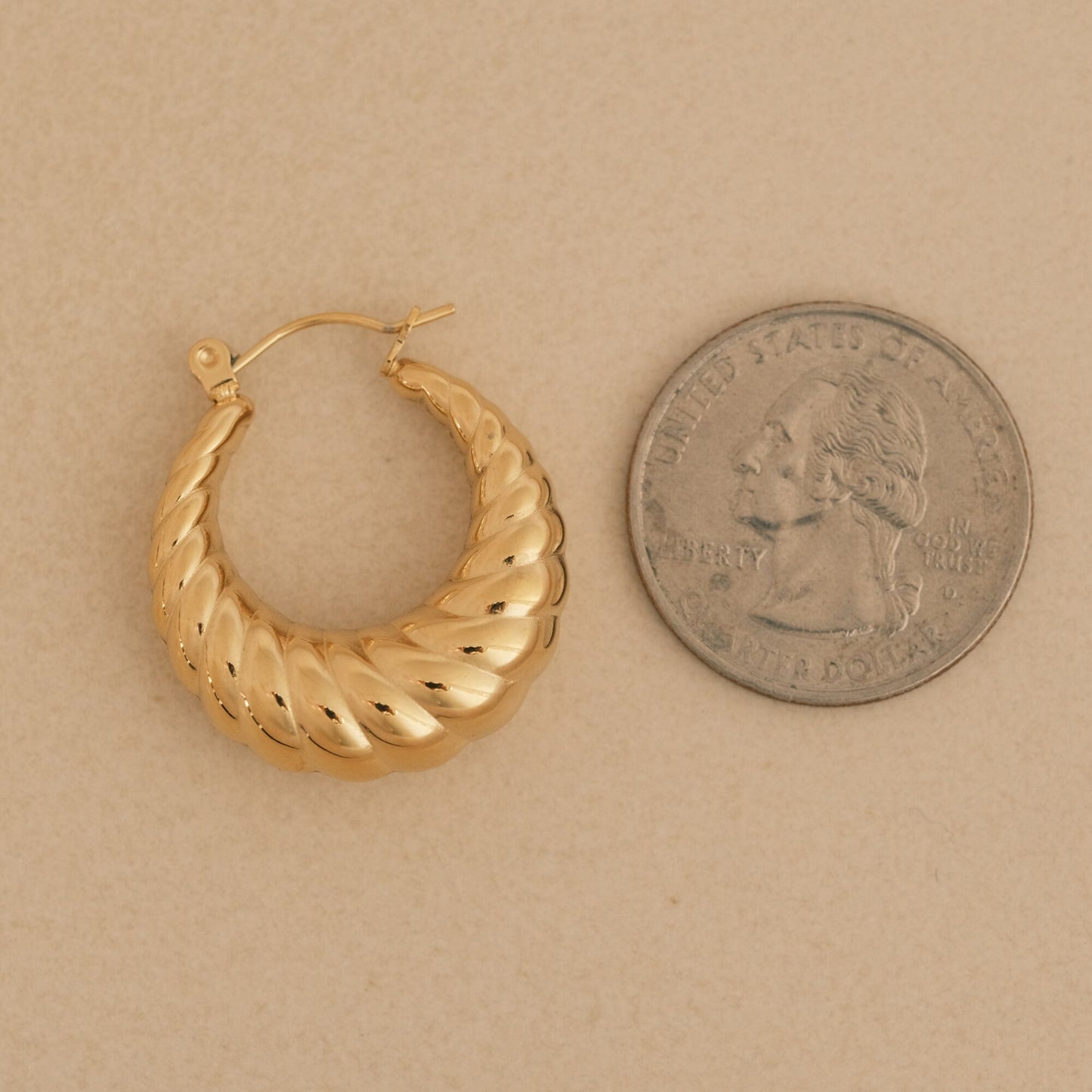 Gold Croissant Hoop Croissant Earrings Twisted Earrings Minimal Rope Braid Hoop Earrings Bohemian Hoop Earring bubble earring, gold earring