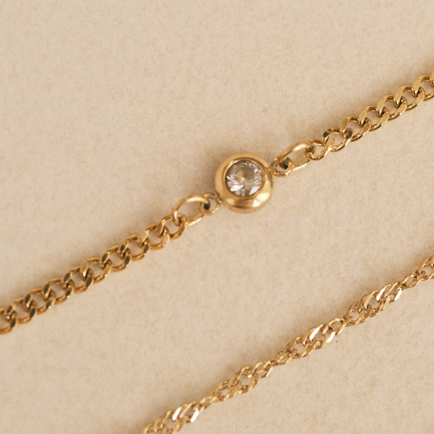 Gold Anklet, Anklets for woman, Twist Chain Anklet, Gold Chain Anklet, Dainty Anklet, Satellite Chain, Sequin Chain, Tiny Diamond Anklet