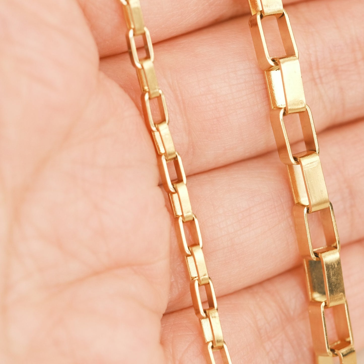 Gold Anklet, Gold Chunky Linked Chain Anklet, Chain Anklet, Gold Anklet Bracelets, Waterproof Anklet, Anklet for Summer, Gold Anklet Beach