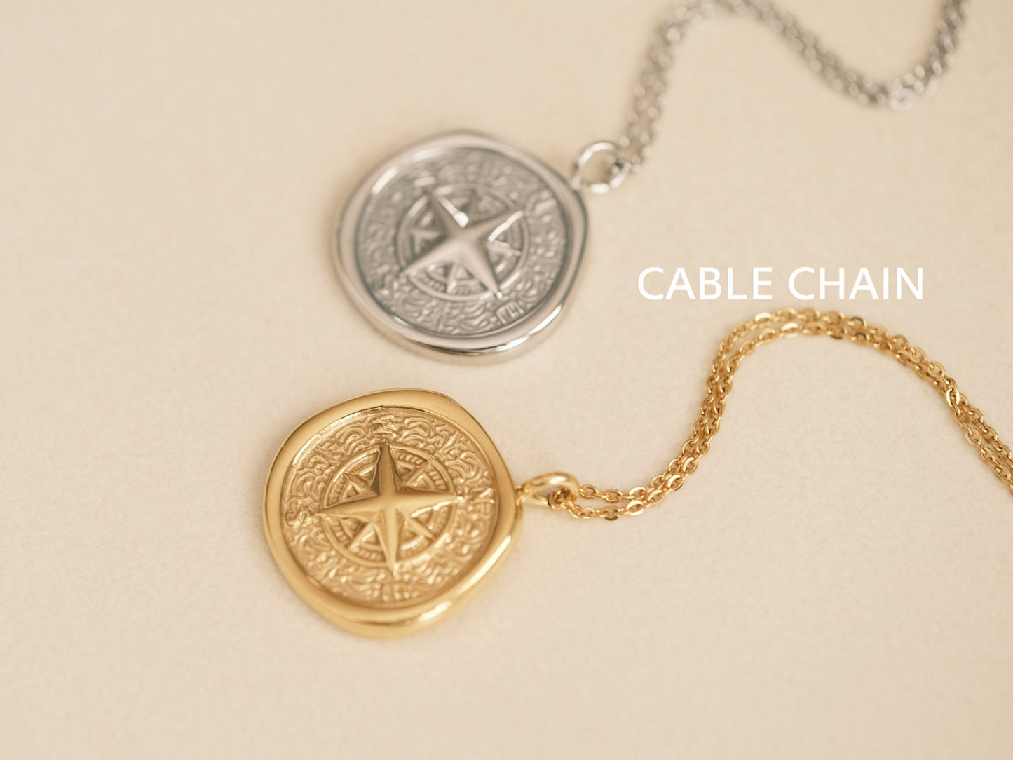 Graduation gift, compass necklace, travelers necklace, gold necklace, North star necklace, necklace gifts for women, coordinates necklace