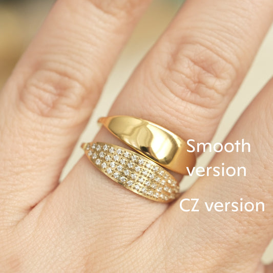 18K Gold PVD Ring, Gold Ring, Gold Stacking Ring, Gold Band for Women, Dainty Ring, Thin Ring, Simple Gold Ring, Diamond Ring, CZ Ring