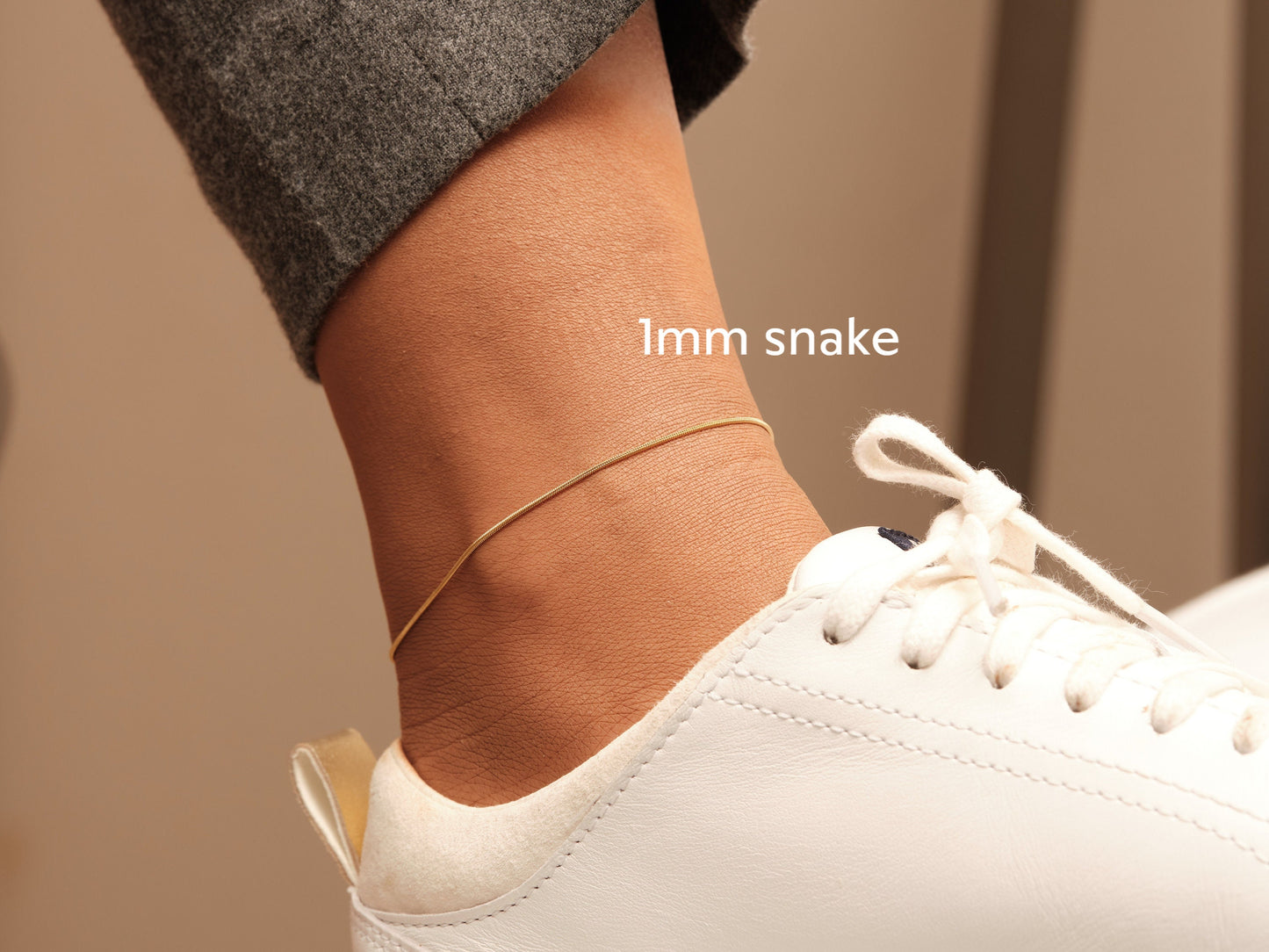 Anklet bracelet Gold anklet, snake chain anklet, herringbone anklet, snake anklet, 1mm width herringbone, 3mm snake chain, gold chain anklet