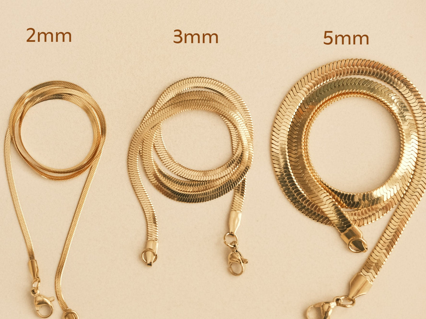 Shiny Gold Snake Chains, Gold Choker, Wide Snake Chains, Herringbone Chains, Snake Choker Necklace, Herringbone necklace, snake chain choker