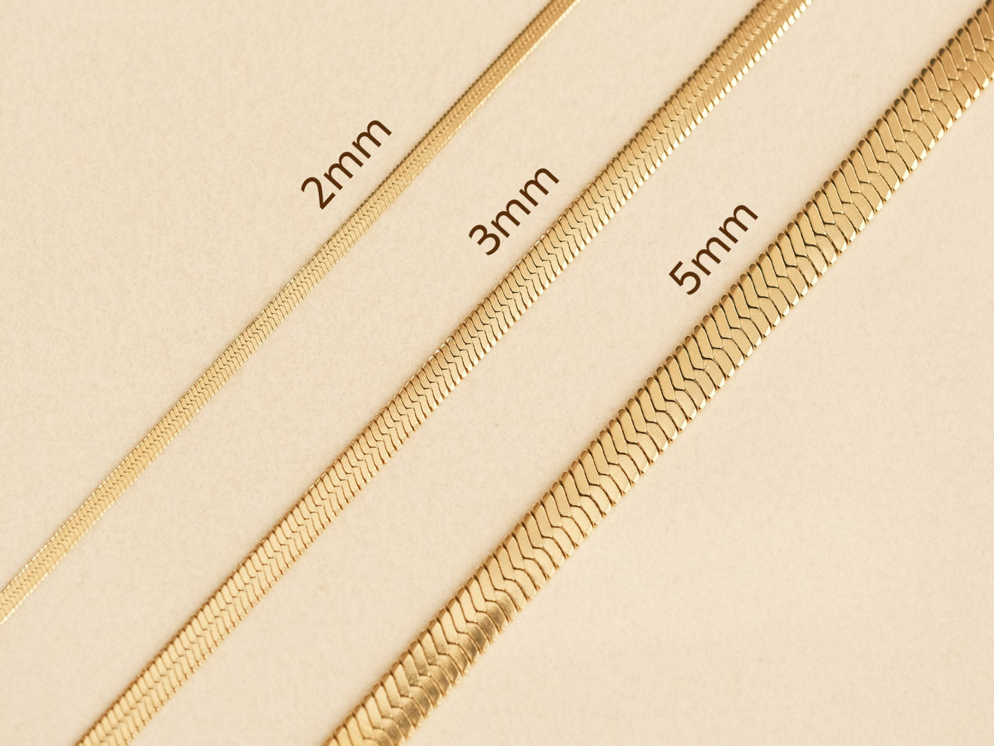 Shiny Gold Snake Chains, Gold Choker, Wide Snake Chains, Herringbone Chains, Snake Choker Necklace, Herringbone necklace, snake chain choker