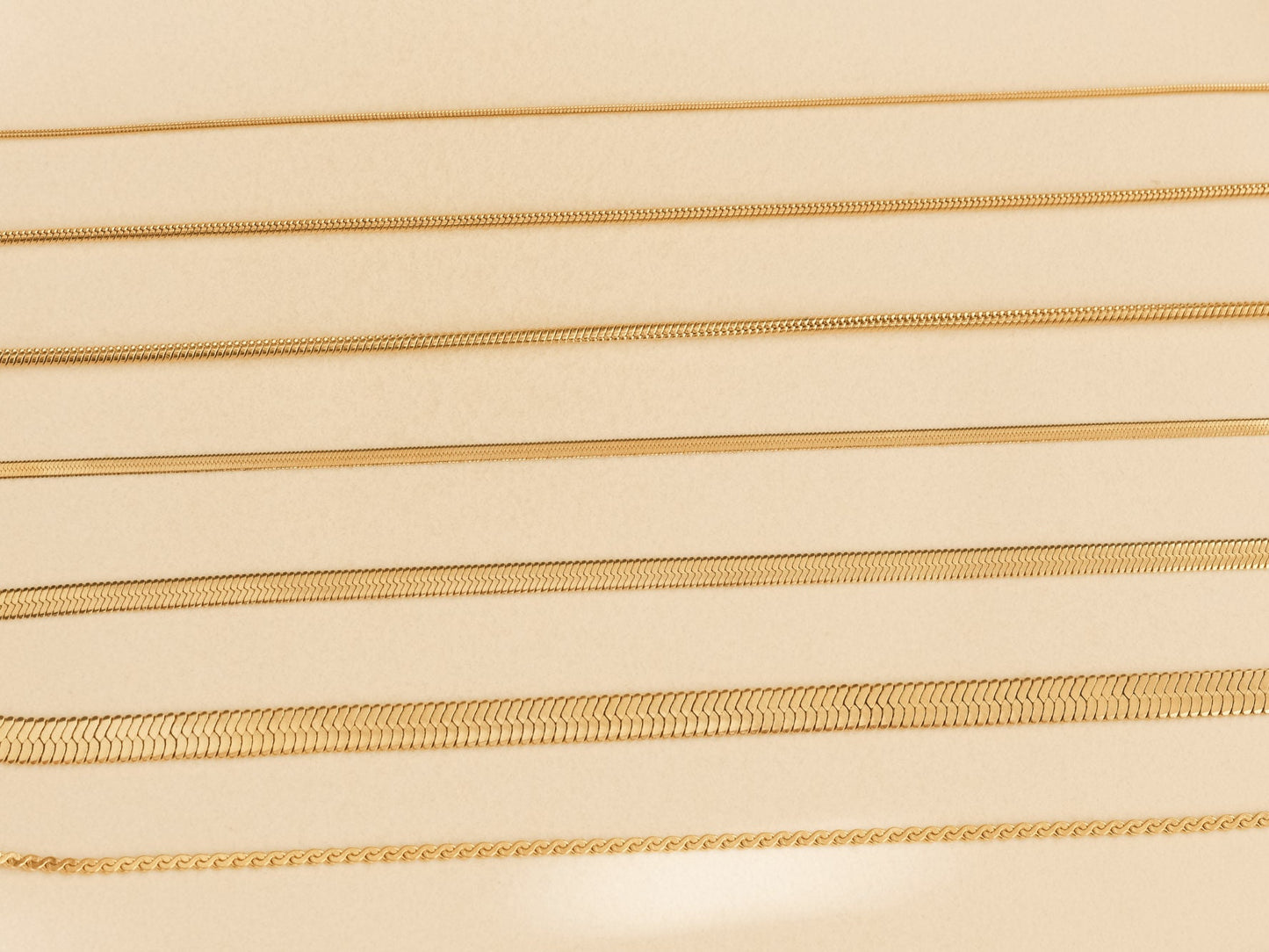 Shiny Gold Snake Chains, Gold Choker, Wide Snake Chains, Herringbone Chains, Snake Choker Necklace, Herringbone necklace, snake chain choker