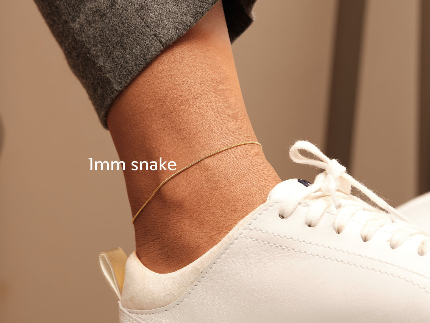 Anklet bracelet Gold anklet, snake chain anklet, herringbone anklet, snake anklet, 1mm width herringbone, 3mm snake chain, gold chain anklet