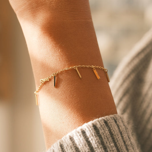 Gold Tassel Bracelet Gold Bracelet Gold Dainty Bracelet Gold Chain Bracelet Cute Bracelet Gift for Her Christmas Gift Stainless Steel