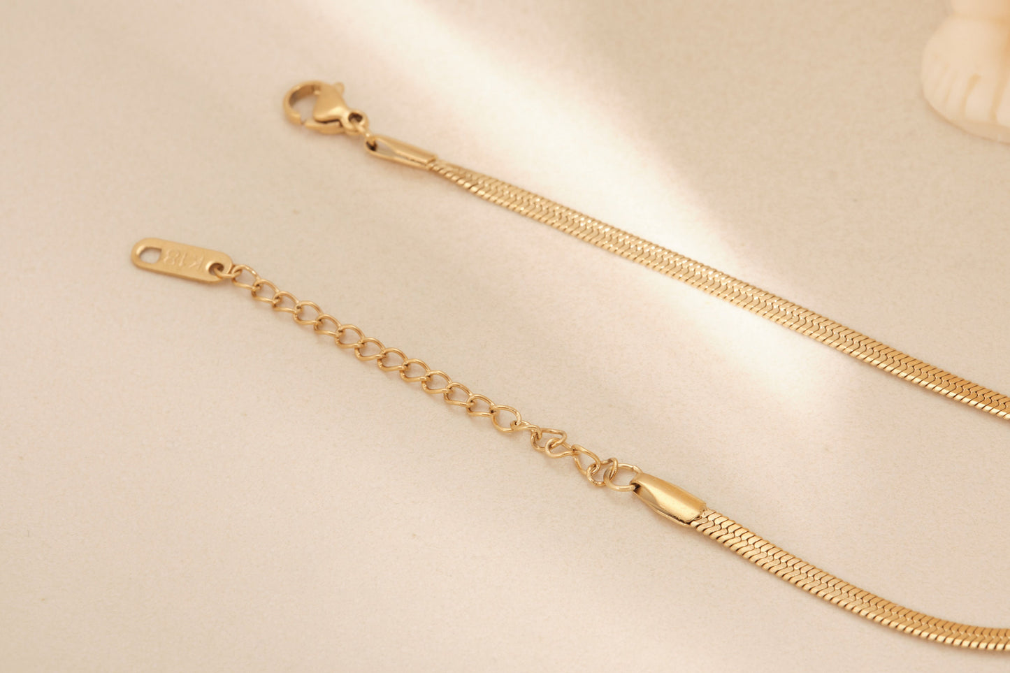 Gold Herringbone Bracelet, Gold snake chain bracelet, Gold Chain Bracelet, Gold Bracelet, 3mm width Herringbone Bracelet, Waterproof
