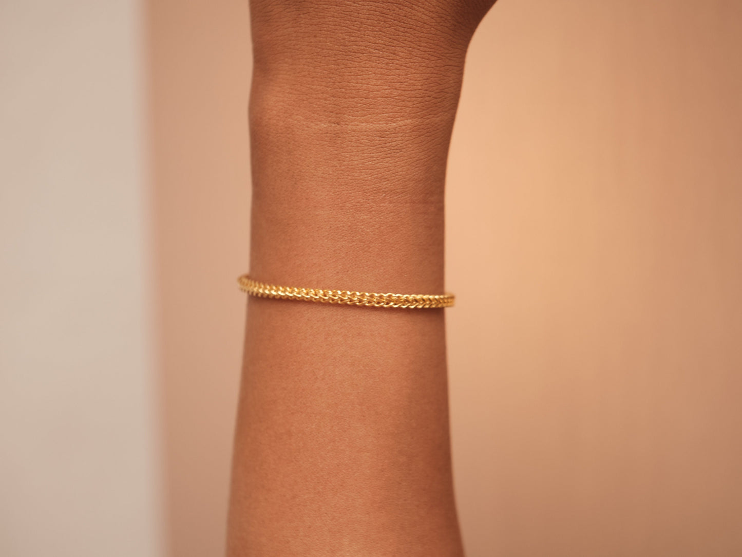 18K Gold Franco Chain Bracelet, Gold Bracelet, Franco Bracelet, Adjustable Bracelet, Waterproof Bracelet, Gold Chain Bracelet, Bracelet Gift