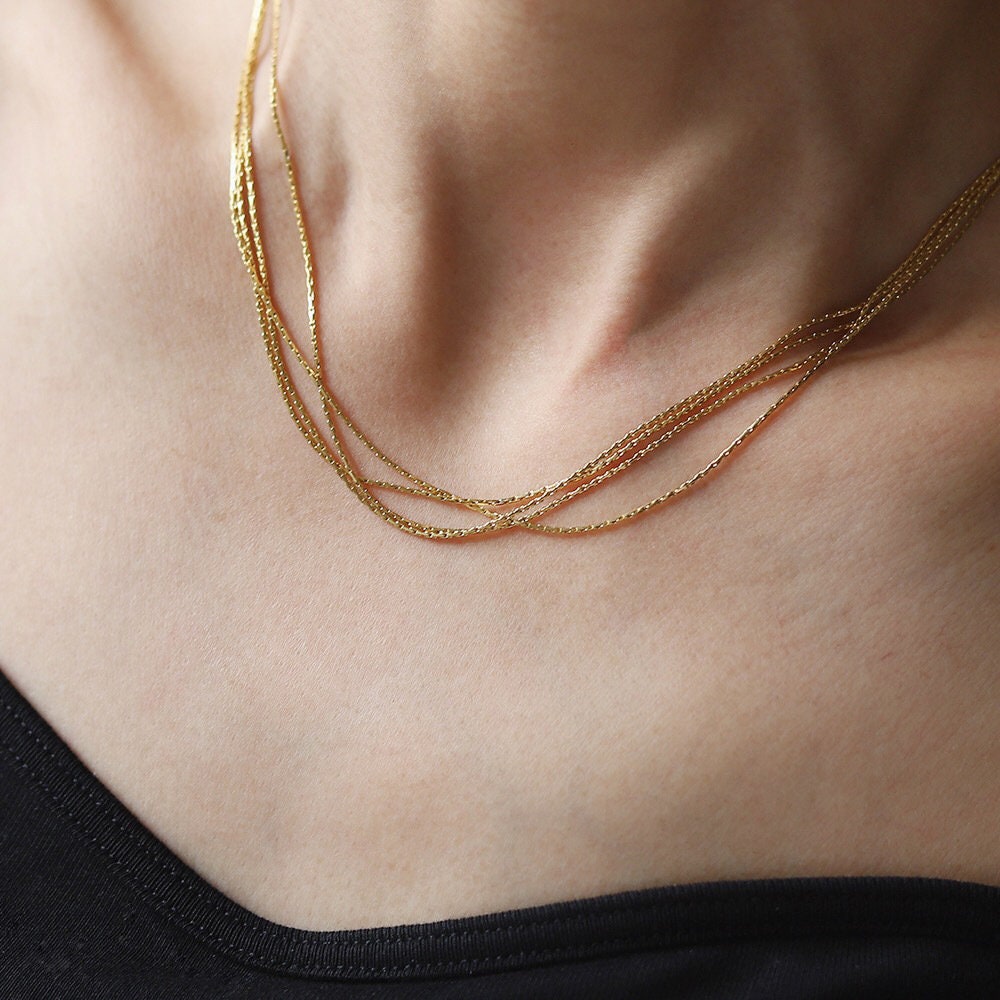 Multi-layers Herringbone Bracelet Gold Bracelet, Gold Herringbone Bracelet, Snake Chain Bracelet, Gold Herringbone Chain Bracelet for her